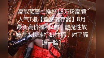 高能预警！推特18万粉高颜人气T娘【鱼籽储存器】8月最新高价福利2部，魅魔性奴被主人快速打桩抽插，射了骚逼一脸1