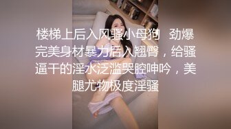 楼梯上后入风骚小母狗✿劲爆完美身材暴力后入翘臀，给骚逼干的淫水泛滥哭腔呻吟，美腿尤物极度淫骚